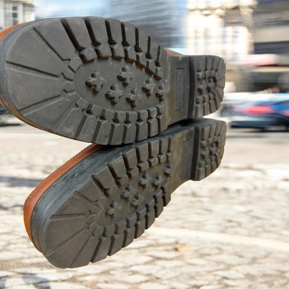 Share Vintage Polo Sport Ralph Lauren Boots Size 8.5 B Brown Leather Strap Buckl - Picture 8 of 10